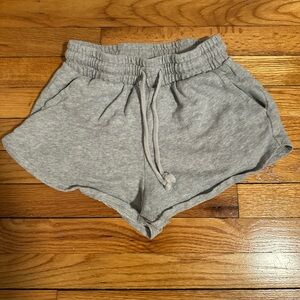 SO Gray Athletic Shorts Elastic Waistband Dolphin Cut